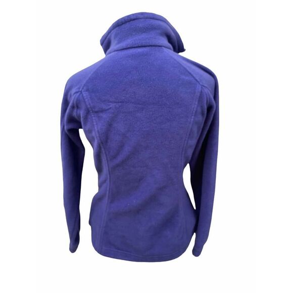 Columbia Bright Purple Fleece Zip Up Outdoors Jacket size small women’s - Picture 4 of 8
